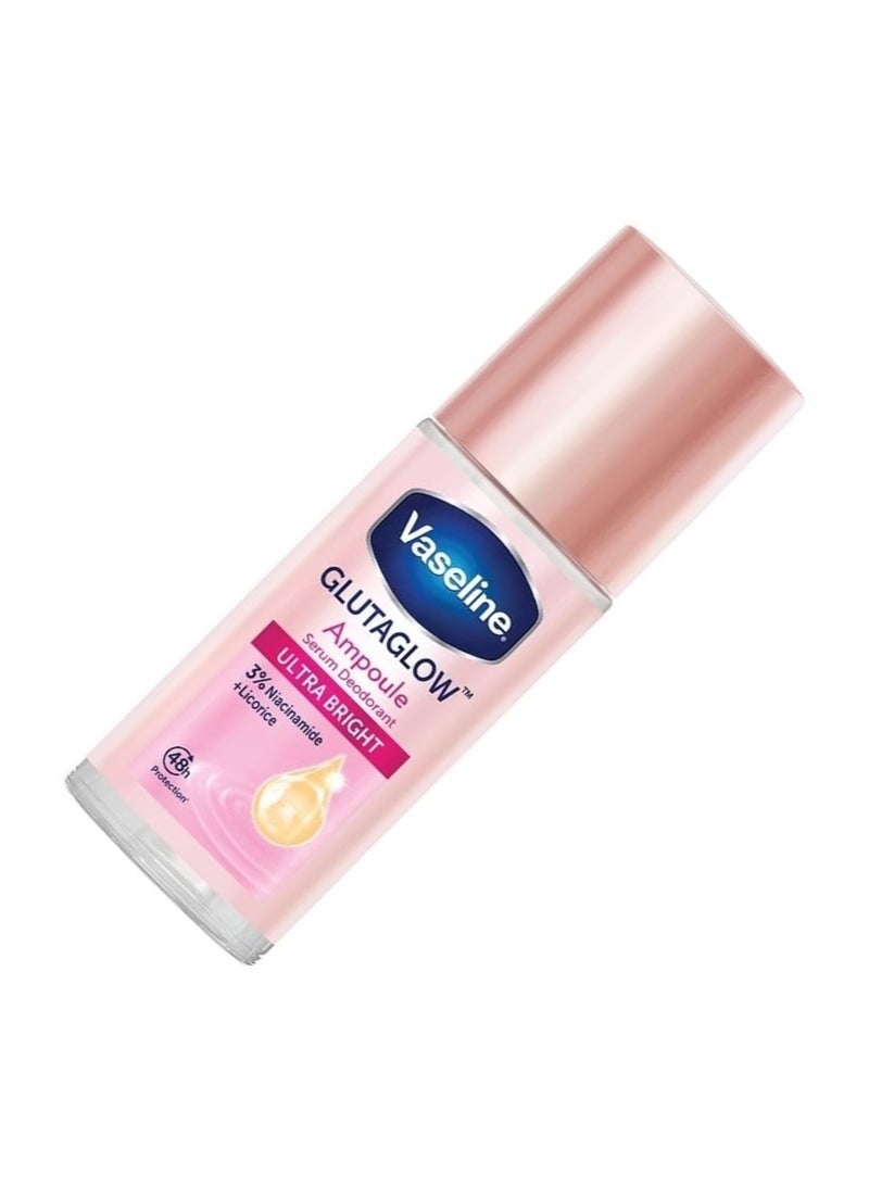 Vaseline GlutaGlow Ampoule Roll-On Deodorant Ultra Bright 45ml – Antiperspirant with Niacinamide & Licorice for Even-Toned Underarms - Image 2